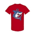 thumbnail image 1 of Angry Shark Fishing T-Shirt Men -Image by Shutterstock, Male Medium, 1 of 2