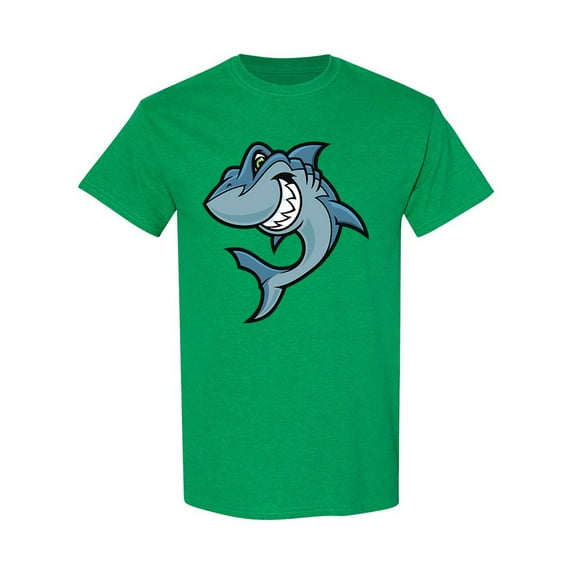 Angry Shark T-Shirt Men -Image by Shutterstock, Male Large