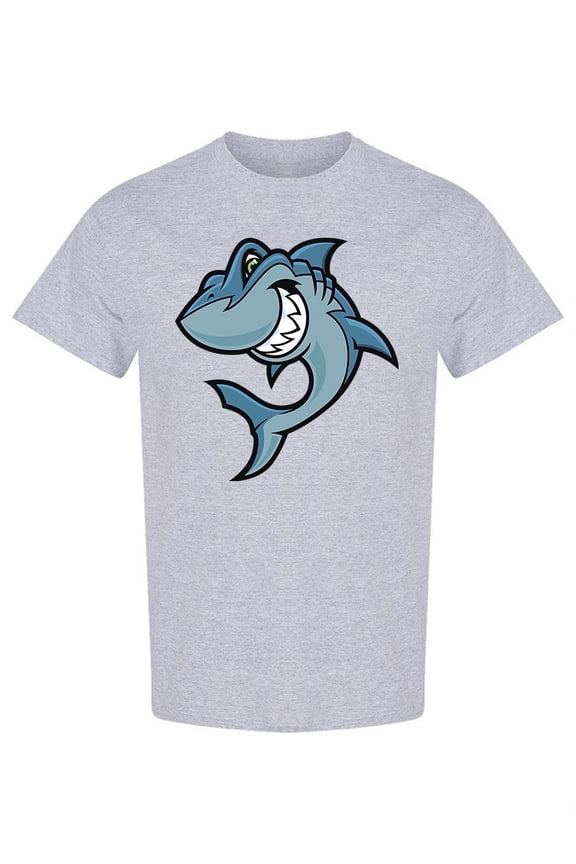 Angry Shark T-Shirt Men -Image by Shutterstock, Male Large