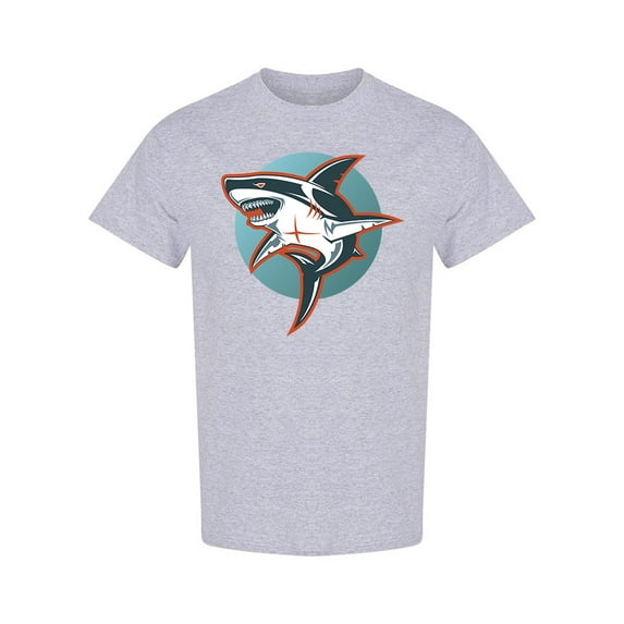 Angry Shark T-Shirt Men -Image by Shutterstock, Male XX-Large