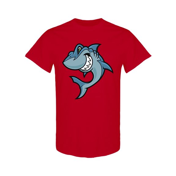 Angry Shark T-Shirt Men -Image by Shutterstock, Male XX-Large