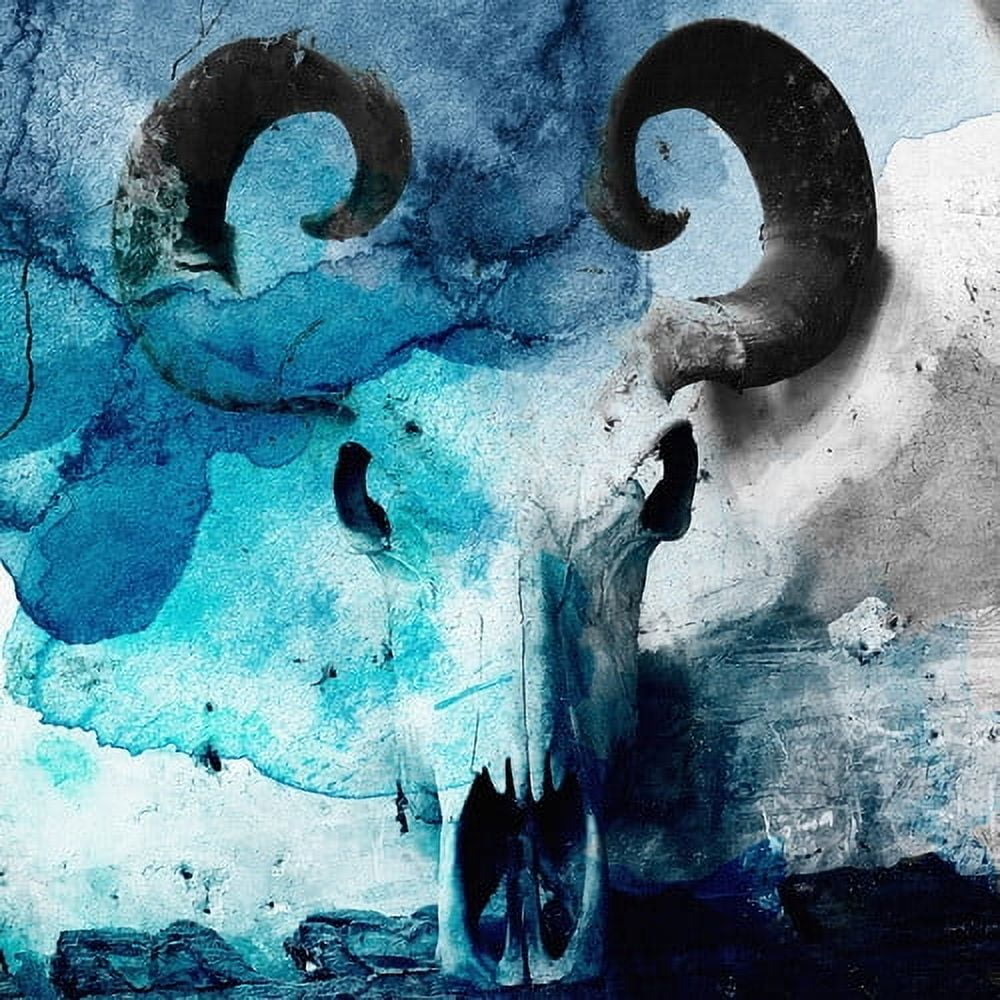 "Angry Skull" Painting Print on Wrapped Canvas