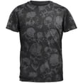 thumbnail image 1 of Angry Skulls All Over Dark Heather Adult T-Shirt - X-Large, 1 of 2