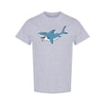 thumbnail image 1 of Angry Smiling Shark T-Shirt Men -Image by Shutterstock, Male XX-Large, 1 of 2