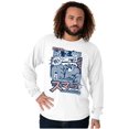 thumbnail image 1 of Angry Smurf Cartoon Manga Mashup Long Sleeve TShirt Men Women Brisco Brands M, 1 of 6