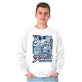thumbnail image 1 of Angry Smurf Cartoon Manga Mashup Sweatshirt for Men or Women Brisco Brands L, 1 of 6