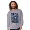 thumbnail image 1 of Angry Smurf Cartoon Manga Mashup Sweatshirt for Men or Women Brisco Brands S, 1 of 6