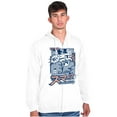 thumbnail image 1 of Angry Smurf Cartoon Manga Mashup Unisex Plus Size Zip Hoodie Brisco Brands 3X, 1 of 5