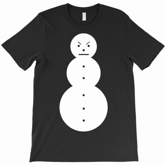 Angry Snowman Funny Shirt Holiday Graphic T-Shirt G9098, Up to 5XL
