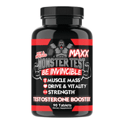Angry Supplements Monster Test Maxx, Maximum Strength Testosterone Booster Tablets 90 ct