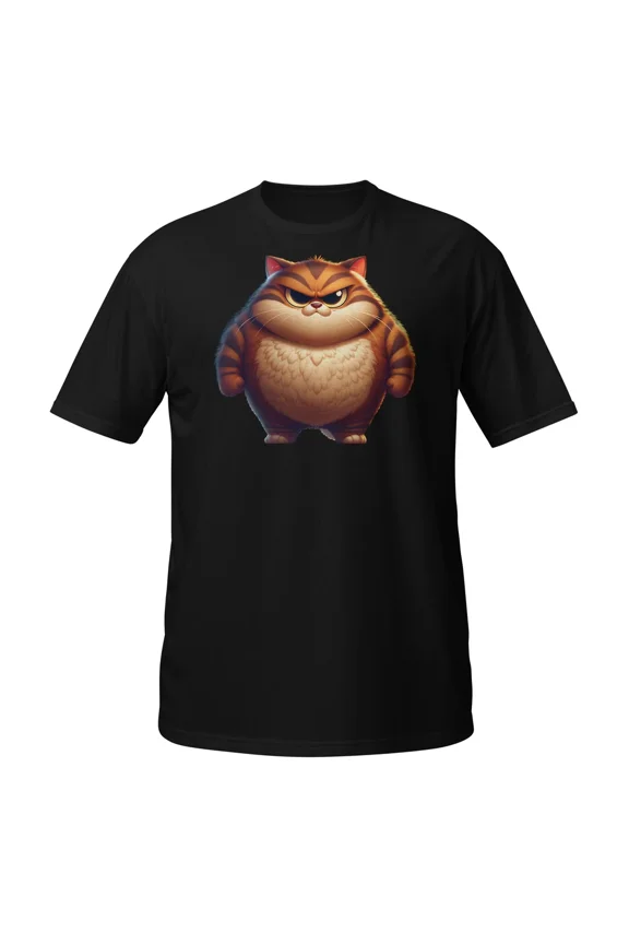 Angry Tiger Cat Shirt Buff Cartoon Kitten Fierce Alpha Energy Unisex T-Shirt, up to Size 5XL