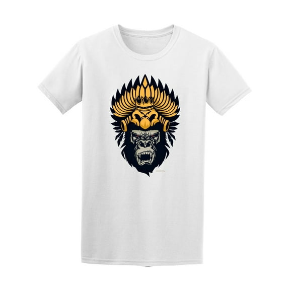 Angry Tribal Tough Gorilla T-Shirt Men -Image by Shutterstock, Male Small