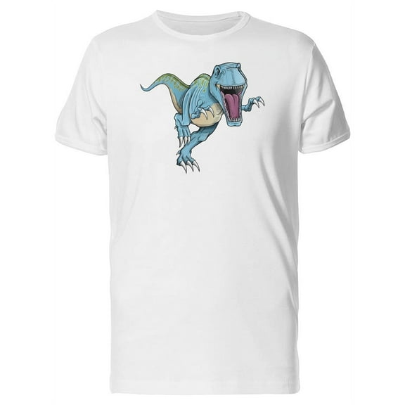 Angry Tyrannosaurus Rex Dinosaur T-Shirt Men -Image by Shutterstock, Male Medium