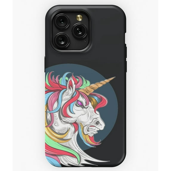 Angry Unicorn Funny Mad Magical Creature Graphic A12244 Phone Case for iPhone 11 to 17 Pro Max