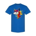 thumbnail image 1 of Angry Unicorn Head Design T-Shirt Men -Image by Shutterstock, Male Large, 1 of 2