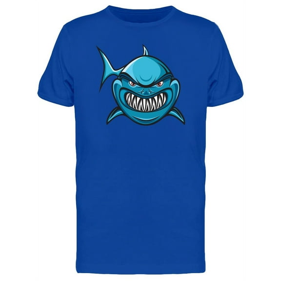 Angry White Shark T-Shirt Men -Image by Shutterstock, Male Large