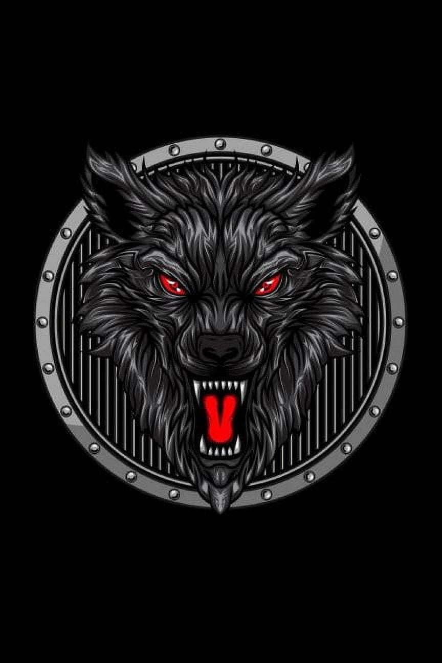 Angry Wolf: Graph Paper Notebook, 6x9 Inch, 120 pages (Paperback)