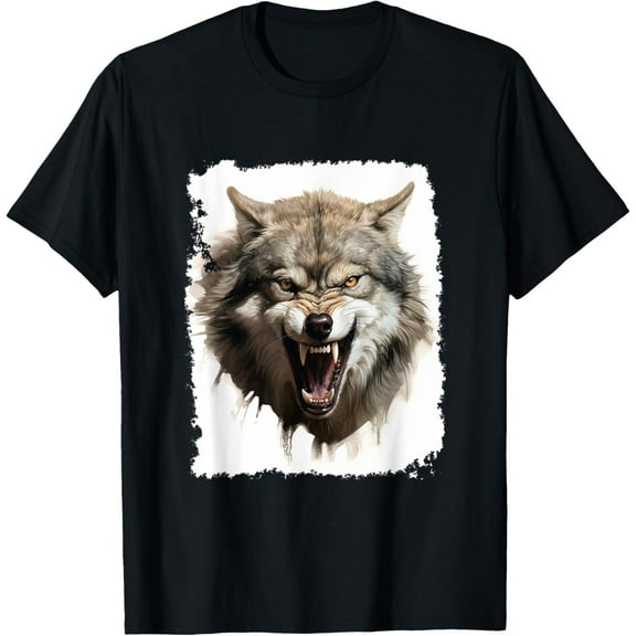 Angry Wolf T-Shirt Shirts