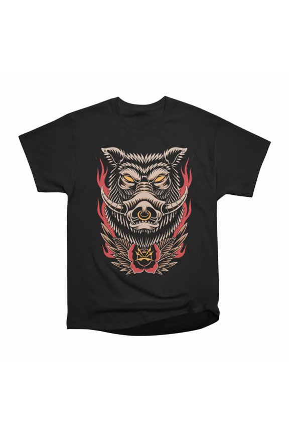Angry pig T-Shirt Tee Gift For Him Merch For Her Apparel For Friend