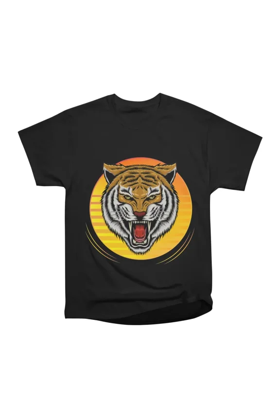 Angry tiger face sport emblem T-Shirt Tee Gift For Him Merch For Her Apparel For Friend
