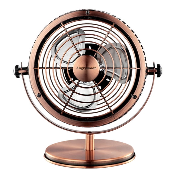 Angrymoon Electric fans, Electric Desktop Fan - 2-in-1 Air Circulator & Warm Air Fan, 3 Speeds, Compact for Office/Dorm