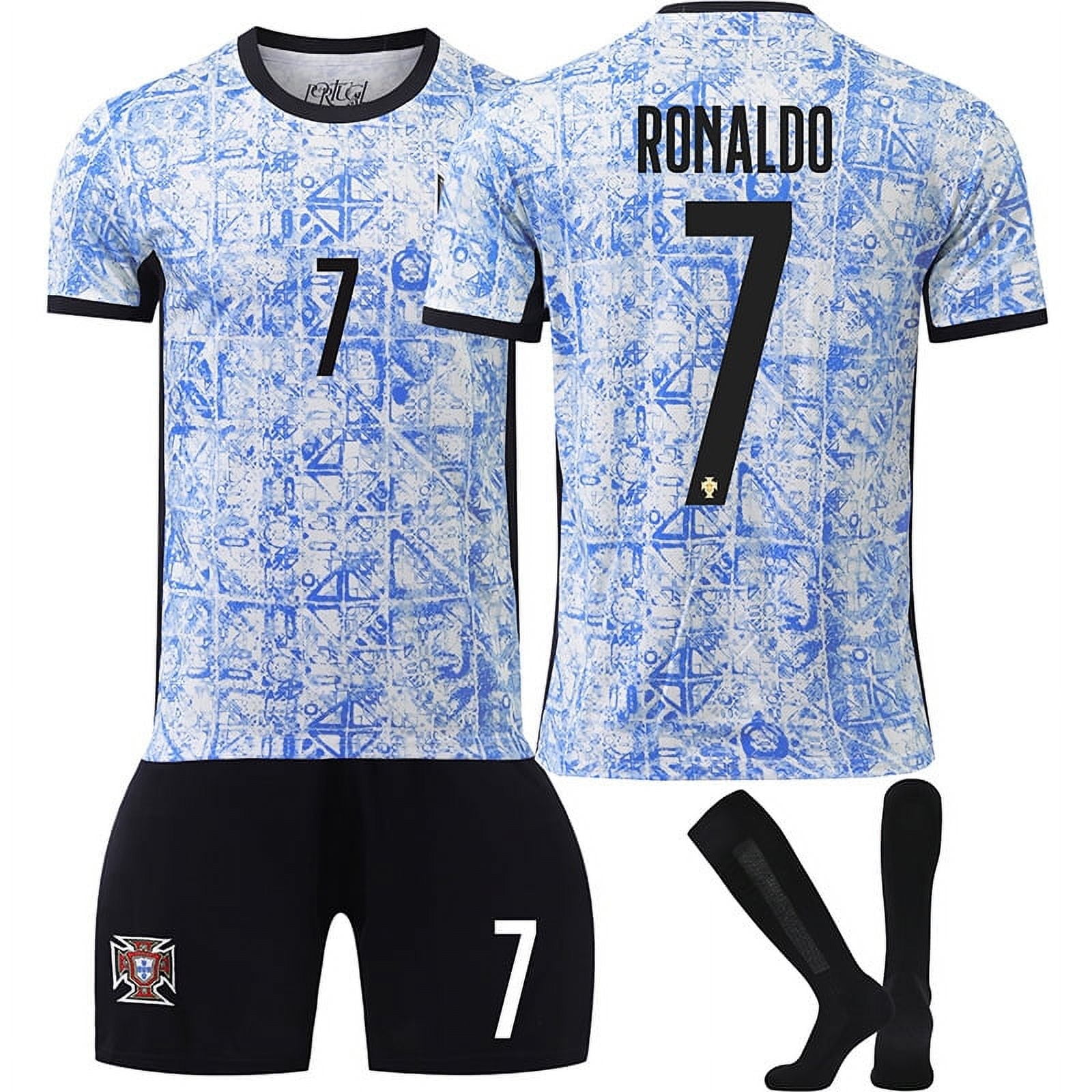 Angsen Mens/Kids 2024-2025 Soccer European Cup Portugal Fans #7 Ronaldo ...