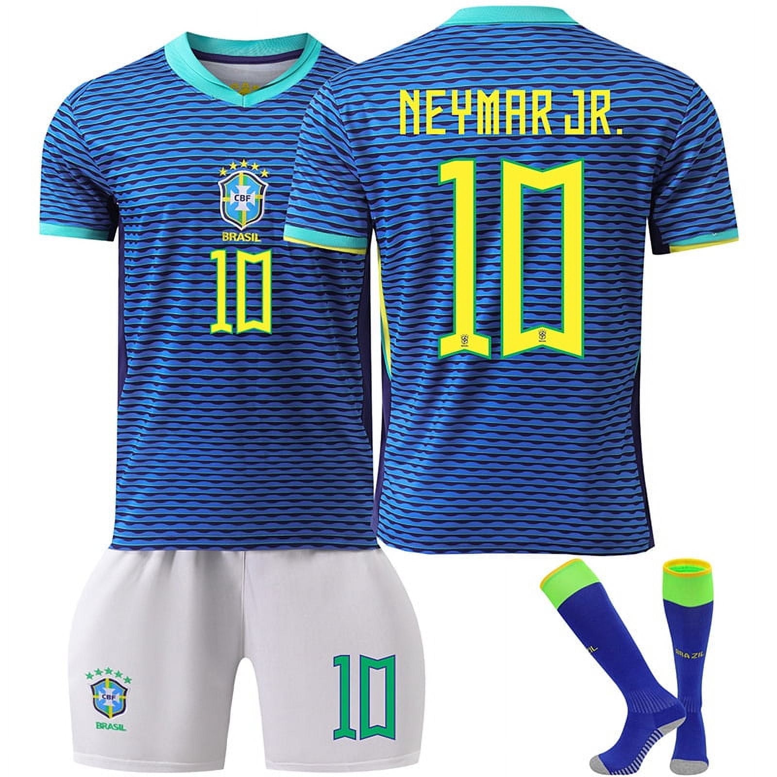 Angsen Mens/Kids 20242025 Soccer Game Brazil Soccer 10 Neymar jr