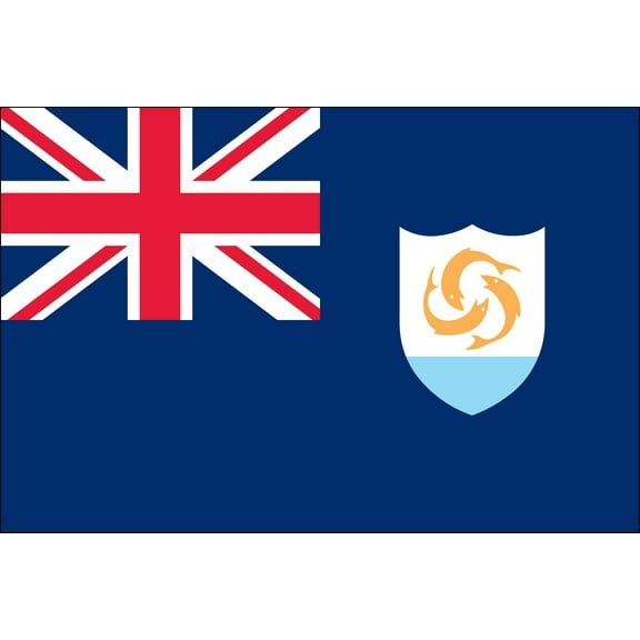 Anguilla 3' x 5' Indoor Polyester Territory Flag