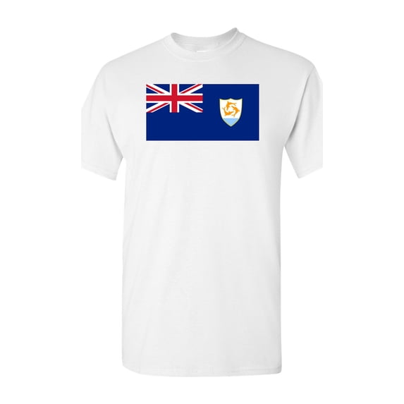 Anguilla Country Flag Adult DT T-Shirt Tee