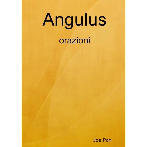 Angulus: orazioni, (Paperback)