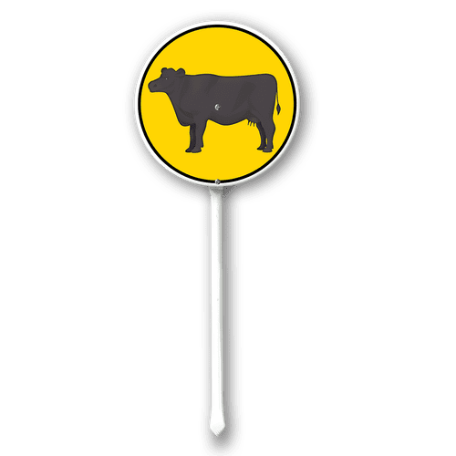 Angus Sign Angus Crossing Sign with Lawn Stake 9.2 x 9.2 inch House Number Sign ...