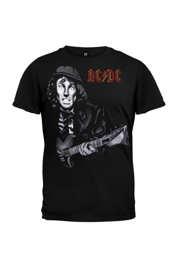 Angus Guitar Cartoon Soft T-Shirt