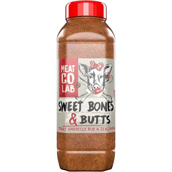 Angus & Oink | Sweet Bones & Butts | Maple BBQ Rub and Seasoning | Gluten-Free, No Preservatives | Ideal for Smoking, Grilling & Oven | 1200g