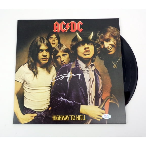 Angus Young AC/DC Signed Autograph Highway To Hell Vinyl Record Album PSA/DNA COA