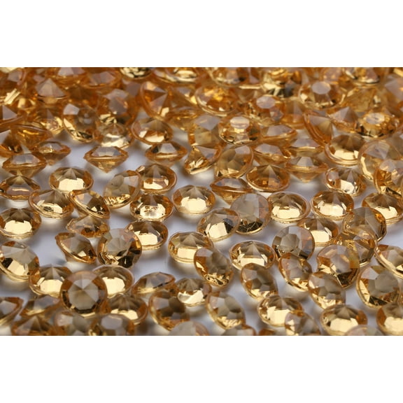 Angzhia 2000 pcs/Pack Wedding Table Scatter Confetti Crystals Acrylic Diamonds 8 mm Rhinestones for Wedding, Bridal Shower, Vase Beads Decorations (8mm, Champagne)