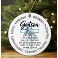 AnhTram97 Ornament for Godson DHF10 Godparents Godmother Godfather Promise to Godchild Ceramic