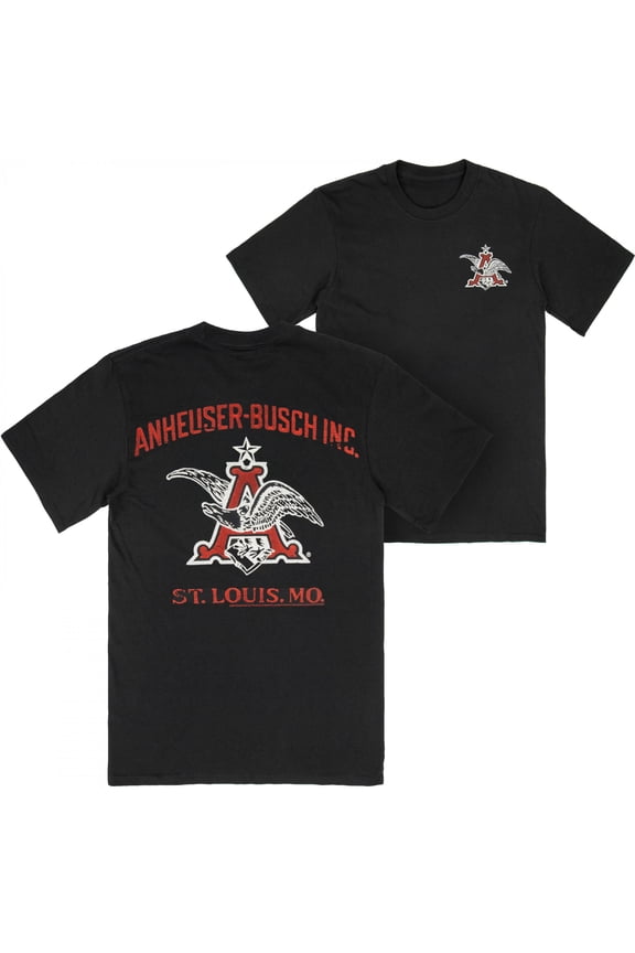 Anheuser Busch Classic Logo Enzyme Washed Premium T-Shirt by-XLarge