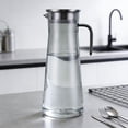 thumbnail image 1 of Anhility 1000ML Large Capacity Pitcher with Lid and Handle, Plastic Carafe for Cold Water, Large Iced Tea Pitcher for Coffee, Juice and Homemade Beverage, 1 of 6