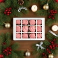 thumbnail image 1 of Anhility 12Pcs 2.36" Flocked Christmas Ball Ornaments Vintage Christmas Plastic Ball Ornaments Flocked Xmas Tree Hanging Decoration for Xmas Party Decor (Pink), 1 of 6