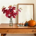 thumbnail image 1 of Anhility 13.4in Artificial Plants Eucalyptus Stems, Red Faux Eucalyptus Stems, Long Eucalyptus Leaves Greenery Stems Plants for Fall Floral Arrangement Wedding Centerpiece Home, 1 of 6