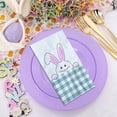thumbnail image 1 of Anhility 16Pcs Easter Guest Napkins, Cute Rabbit Disposable Dinner Hand Towels for Spring Bathroom Room Kitchen Wedding Birthday Party Supplies, Green, 1 of 6