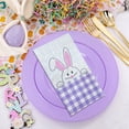 thumbnail image 1 of Anhility 16Pcs Easter Guest Napkins, Cute Rabbit Disposable Dinner Hand Towels for Spring Bathroom Room Kitchen Wedding Birthday Party Supplies, Purple, 1 of 6
