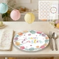 thumbnail image 1 of Anhility 16Pcs Easter Paper Plates Party Supplies, Easter Egg Rabbit Disposable Dinner Plates for Spring Party Decorations, 9.06×9.06in, 1 of 6