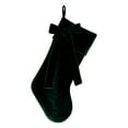 thumbnail image 1 of Anhility 18.9" Velvet Christmas Stocking with Large Decorative Bow Thick Velvet Stocking for Fireplace Mantel, Elegant Holiday Decor, Green, 1 of 6