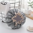 thumbnail image 1 of Anhility 2Pcs Reusable Shower Cap for Women, 9.6in Large Double-layer Thickened Waterproof Shower Bonnet Washable Elastic Band Bath Hair Hat for Long Hair, Braids (Gray), 1 of 4