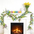 thumbnail image 1 of Anhility 70.87" Artificial Easter Egg Garland Spring Flower and Egg Garland Hanging Decoration for Easter Home Mantel Shelf Table Runner Centerpiece Decor, Multicolor, 1 of 6