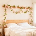 thumbnail image 1 of Anhility 90.55" Artificial Flower Garlands Spring Beige Flowers Vines for Wedding Faux Silk Floral Garlands Strings Room Party Arch Proch Mother's Day Decor, 1 of 6