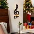 thumbnail image 1 of Anhility Black Music Note Wall Sconce, Christmas Music Note Candle Holder, Vintage Art Note-Style Candle Holders, Iron Candle Holder Decor for Home, 10.24x3.93 in (no Candle), 1 of 6