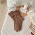 thumbnail image 1 of Anhility Boot Socks for Women Winter Casual Solid Color Thick Warm Socks Cozy Crew Socks Christmas Gift for Family or Friends, 1 of 3