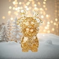 thumbnail image 1 of Anhility Christmas Colorful Bear Figurine, Bear Animals Statue Sculpture for Home Office Garden Decoration Cute Room Office Decor Gifts, 2.75x1.77x0.78in, 1 of 6